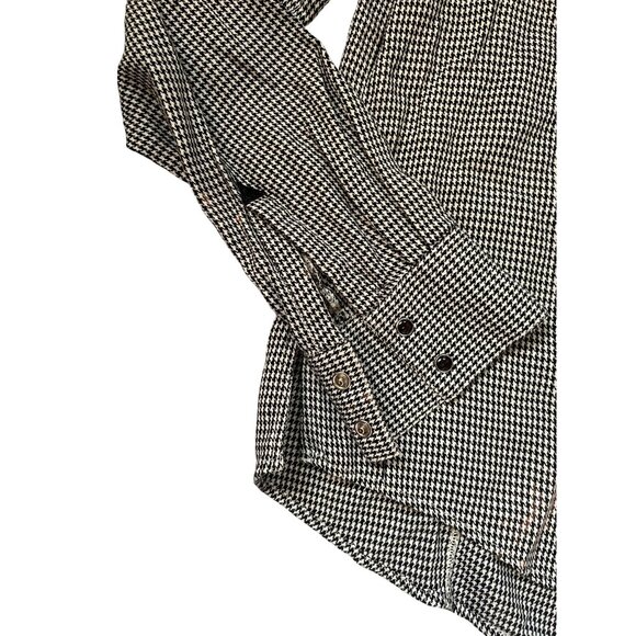 Rockies Black & White Houndstooth Button Up Shirt Women's Size M - Picture 4 of 8